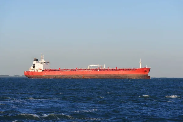 Cargo tanker ship sailing in sea Stock Photo