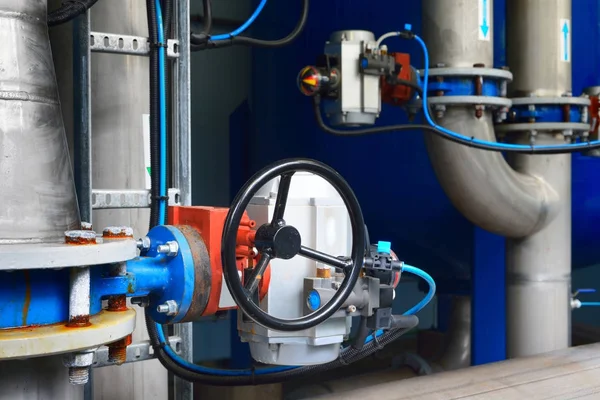 Industrial water treatment and boiler room — Stock Photo, Image