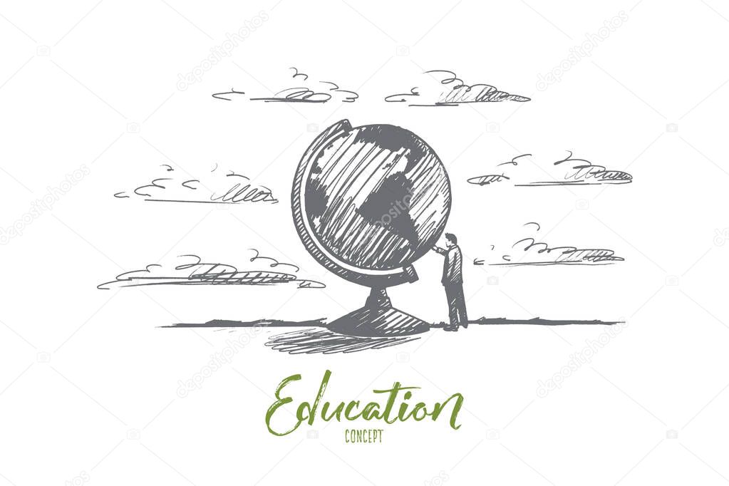 Education concept. Hand drawn isolated vector.