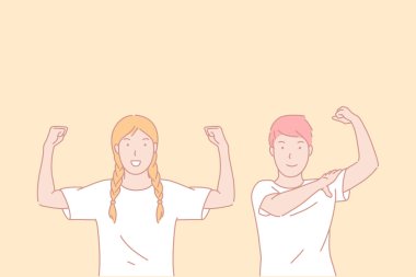 Sportif yaşam, mükemmel atletik şekil, aktif yaşam tarzı konsepti