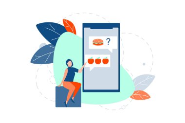 Fast veya abur cubur, sağlıklı beslenme, yaşam tarzı, sağlık, konsept