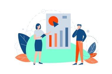 İş sunumu, eğitim, analiz, plan kavramı