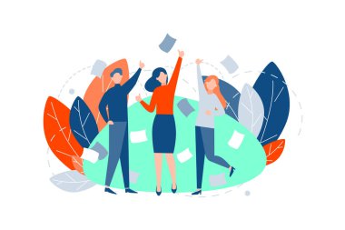Team, coworking, success, business concept