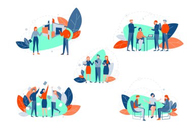 Takım çalışması, birlikte çalışma, beyin fırtınası konsepti