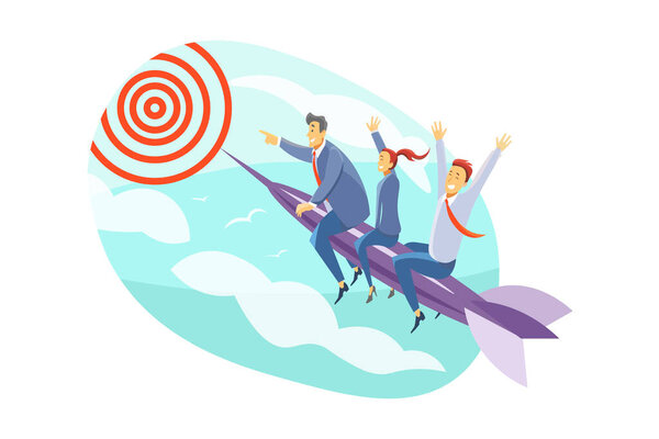 Team, goal, motivation, startup, leadership, business concept