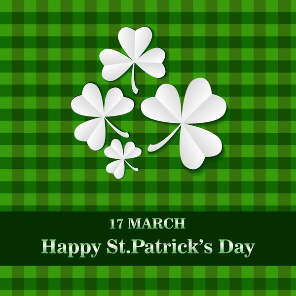 Saint Patricks day card.green — Stock vektor