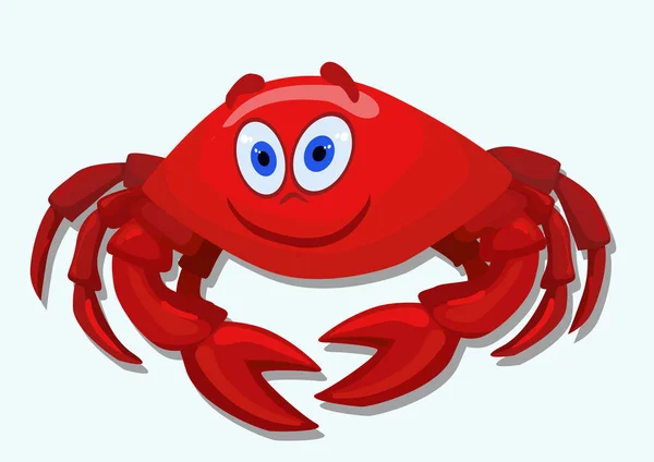 Illustratie van de rode krab — Stockvector
