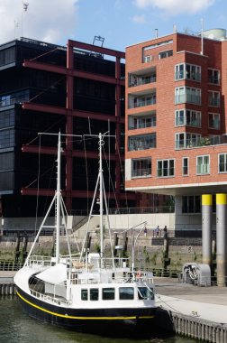 Hamburg, Almanya - 18 Temmuz 2015: Modern Mimarlık Traditi