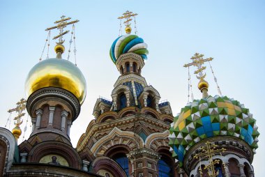 Ayrıntı dökülen kan Katedrali, Saint-Petersburg, Rusya üzerinde bizim Saviour