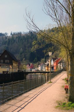 waterreflection renkli evin Bahar, Neuenbuerg, Almanya