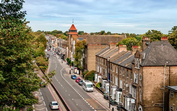 London 2018 Szeptember View Archway Road Highgate Felülről Szent Ágoston — Stock Fotó