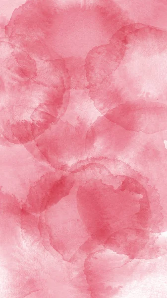 Abstract watercolor pink spots. Decorative background for stories, fabric, banners, cards and invitations. Size 9:16. — Stock Photo, Image