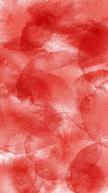 Soyut suluboya kırmızı noktalar. Hikayeler, kumaşlar, afişler, kartlar ve davetiyeler için dekoratif arka plan. 9: 16 numara..