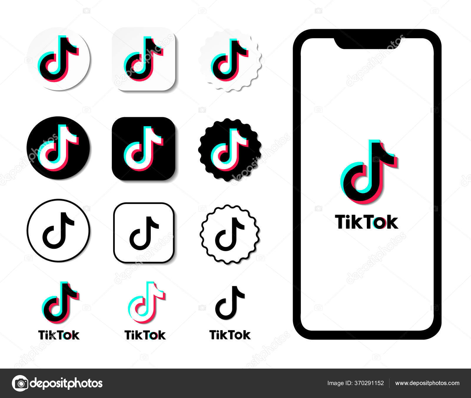 Tiktok Vector Icons Set Of Flat Signs Isolated On White And Black Background Social Media Logo Vector Illustration Stock Vector Image By C Keron Tiktok Vector Icons Set Of Flat Signs Isolated On White And Black Background Social Media Logo Vector Illustration Stock Vector Image By C Keron