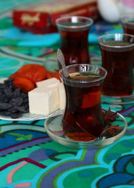 Türk ve Doğu tatlılar çay.