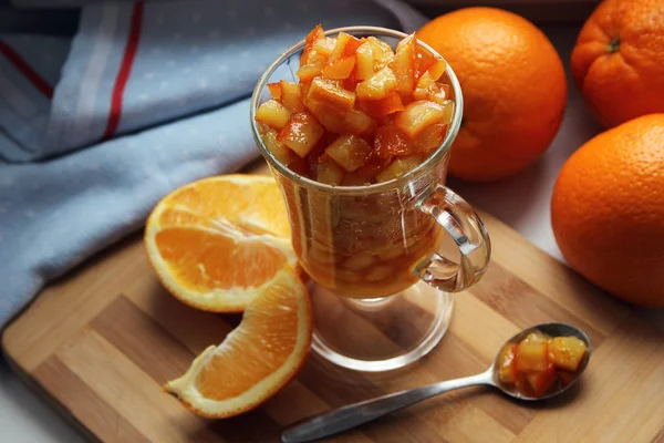 Frutas Confitadas Naranja Cocinadas Casa — Foto de Stock