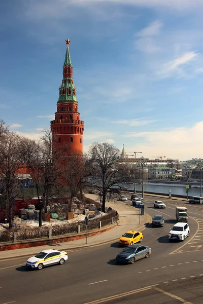 Marzo 2018 Moscú Rusia Vista Torre Vodovzvodnaya —  Fotos de Stock