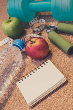 Yat - Dumbbell ölçme bant, el kavrama, maden suyu,, 