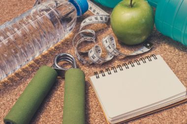 Yat - Dumbbell ölçme bant, el kavrama, maden suyu,, 