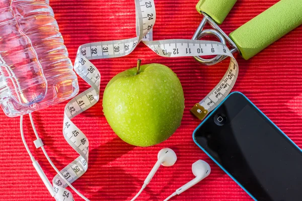 Yat - halter, ölçme bant, el kavrama, taze yeşil app