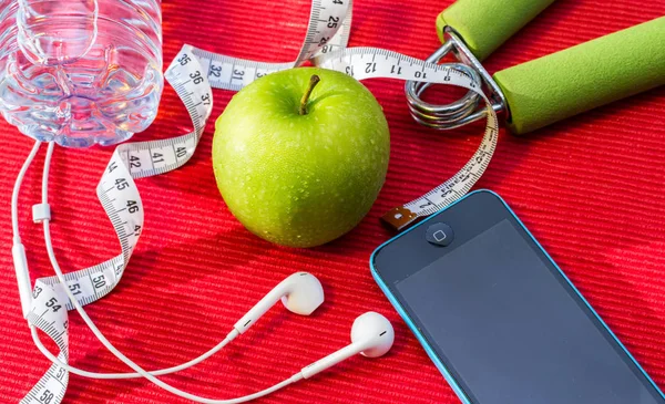 Yat - halter, ölçme bant, el kavrama, taze yeşil app