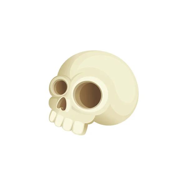 Cartoon Characterdesign van schedel. Vectorillustratie. — Stockvector