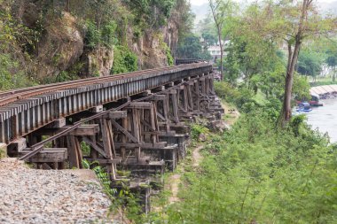 Demiryolu II Köprüsü kamu demiryolu tham krasae istasyonu river kwai kanchanaburi Tayland, ölümü