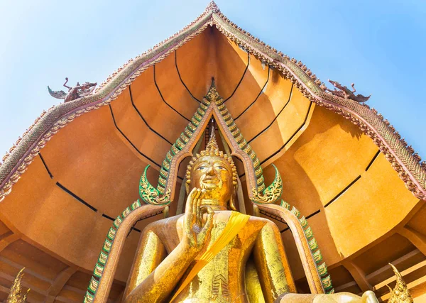 Große Goldene Buddha Statue Wat Tham Sua Tigerhöhlentempel Öffentlicher Buddhistischer — Stockfoto