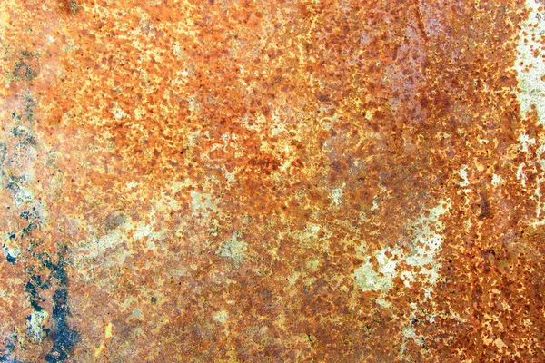 Altes Eisen Rostet Textur Korrodierter Weißer Metallhintergrund — Stockfoto