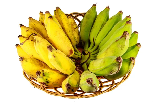 Cultivated Banana Basket — Stock Photo, Image