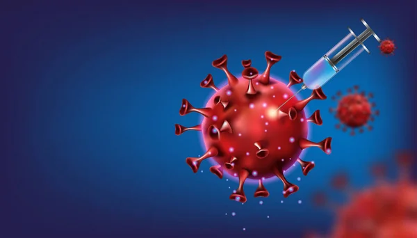 Virus Pandemic Covid Dan Obat Antivirus Konsep Desain Ilustrasi Vektor - Stok Vektor
