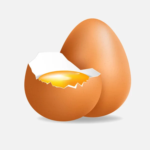 Коричневе Яйце Ізольоване — стоковий вектор