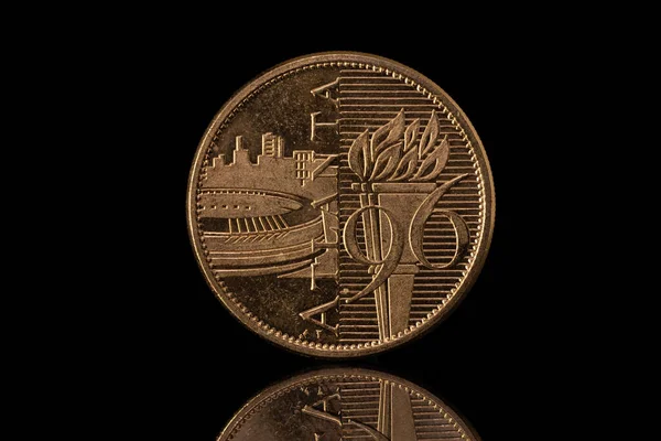 Atlanta 1994 Olimpiadas Moneda Conmemorativa Aislado Negro — Foto de Stock