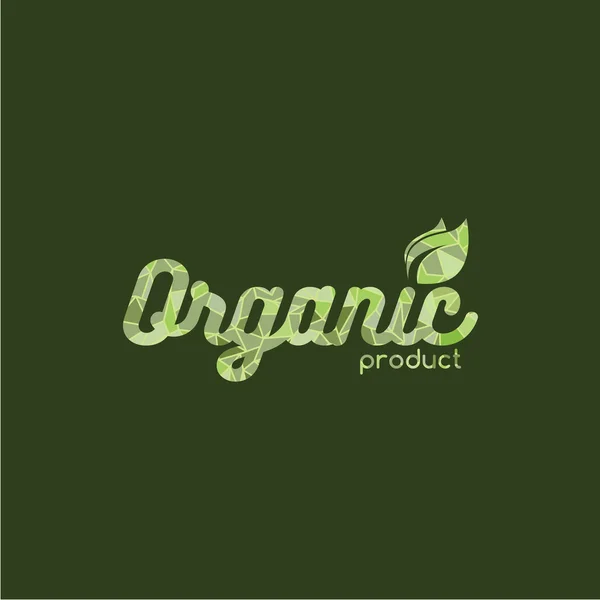 Organic product logo — Stock Vector