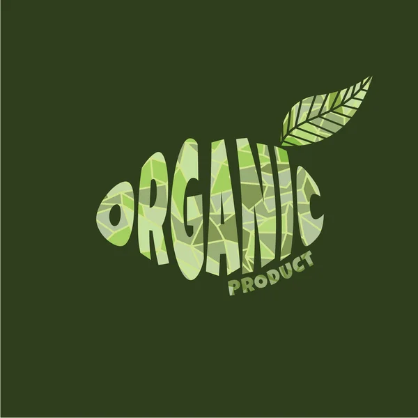 Organic product logo — Stock Vector