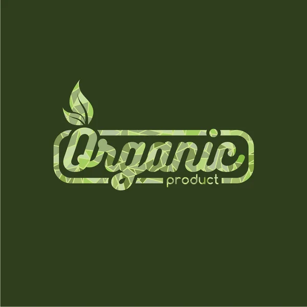 Logotipo do produto orgânico —  Vetores de Stock