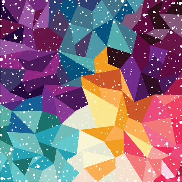 Çok renkli üçgen çizim — Stok Vektör