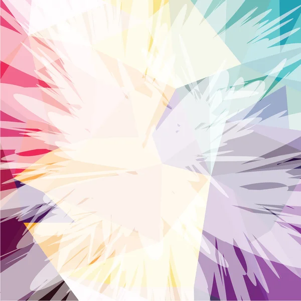 Multicolored triangles drawing — Stock vektor