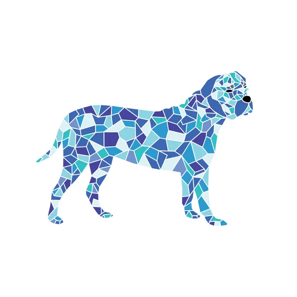 Logo du chien coloré — Image vectorielle