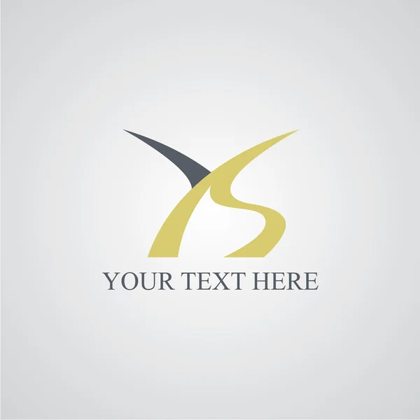 YS başlangıç harfi logo — Stok Vektör