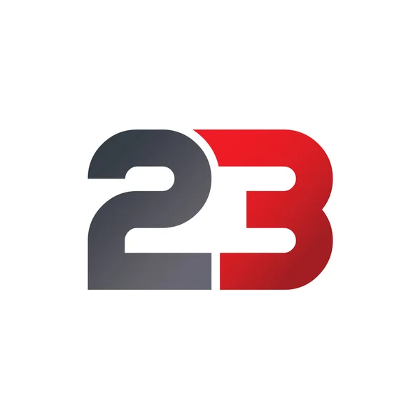 Dvacet tři číselné logotyp — Stockový vektor