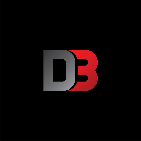 D3 logotipo iniziale maiuscolo della lettera — Vettoriale Stock