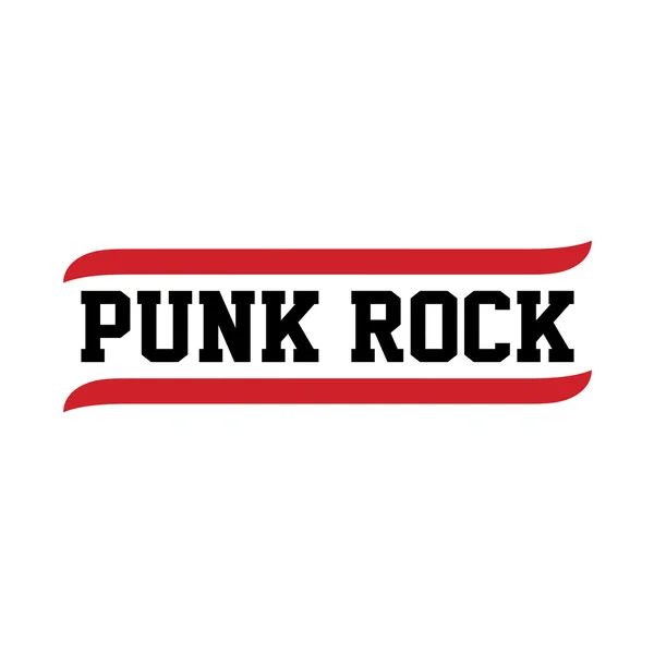 Punk rock icône de texte — Image vectorielle