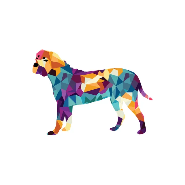 Colorful dog logo — Stockový vektor
