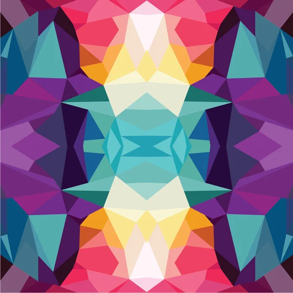 Multicolored triangles drawing — Stockový vektor