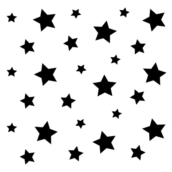 Чёрные звёзды — стоковый вектор