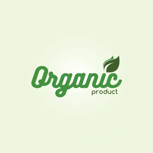 Logo del prodotto biologico — Vettoriale Stock