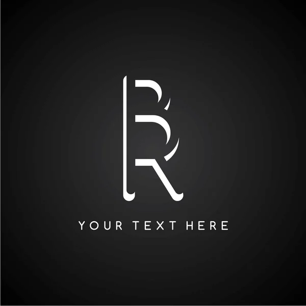 Rr 初期文字ロゴタイプ — ストックベクタ