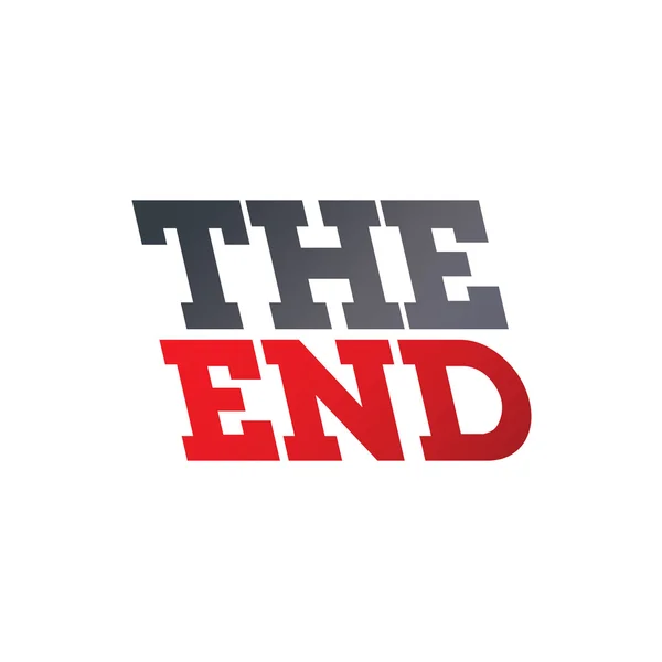 The end logotype — Stock Vector
