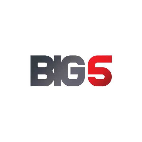 Big five logotype — Stock Vector